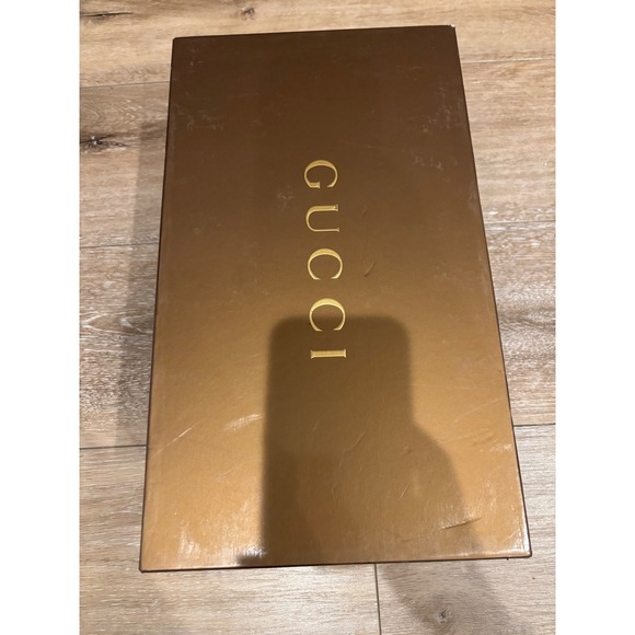 Gucci GG Embossed Leather Sneakers Low Top Lace Up Black Designer Shoes - Picture 11 of 14